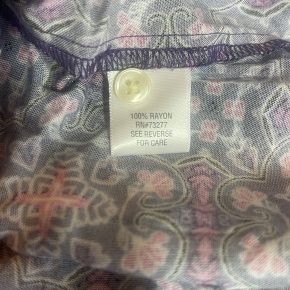 Croft & Barrow Button Up Blouse NWT XXL - Picture 8 of 9